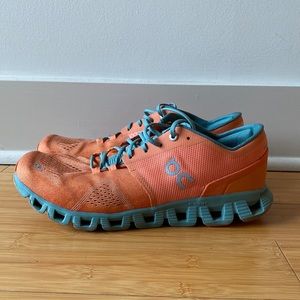 On Cloud X Orange / Seafoam Green Men’s US Sz 9